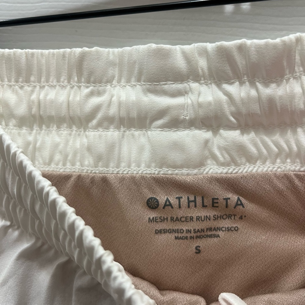 Athleta Mesh Racer Run Mid Rise 4” Short - Picture 2 of 7